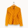 New Caroll Chemise avec broderies - Taille M/38 Jaune