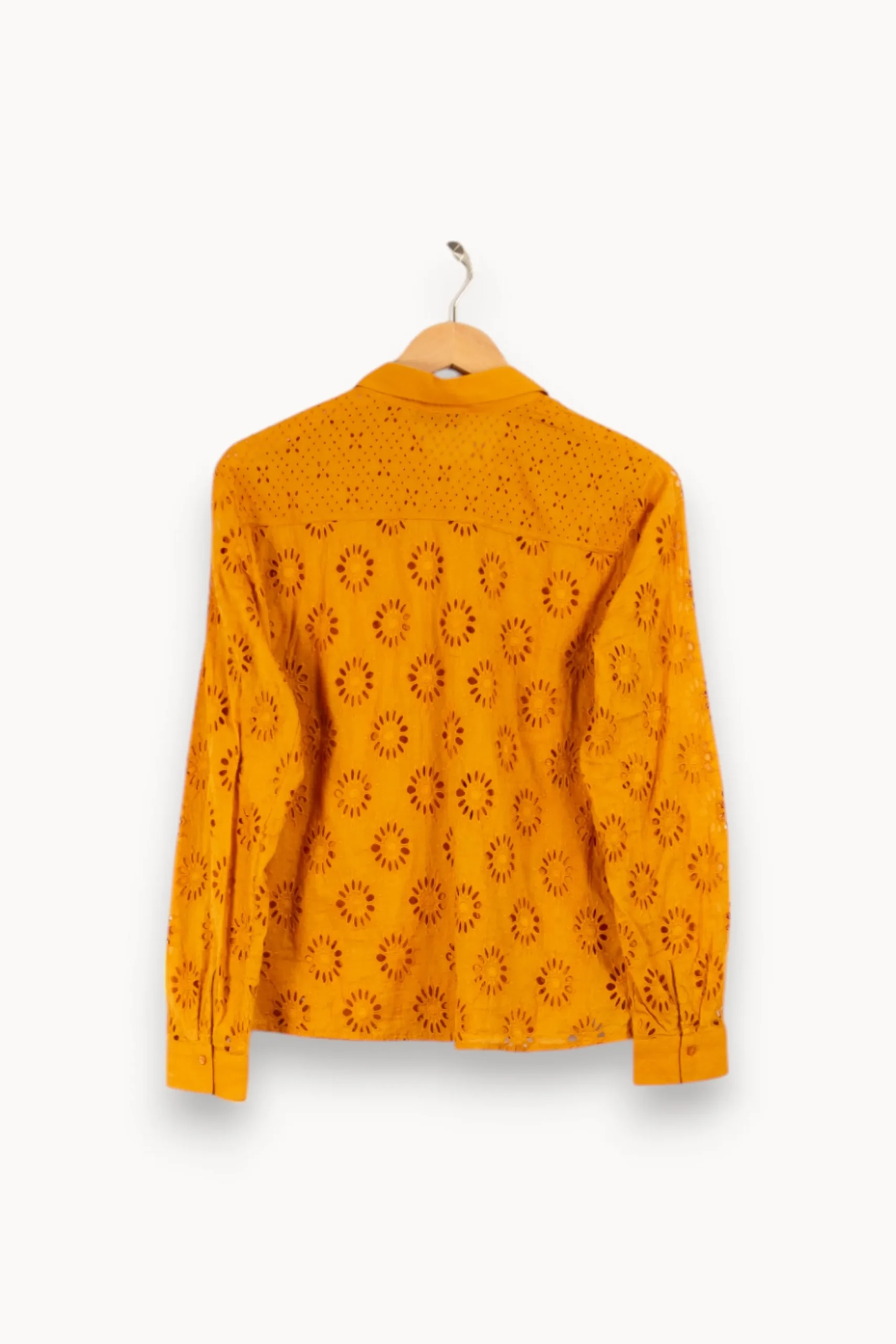 New Caroll Chemise avec broderies - Taille M/38 Jaune