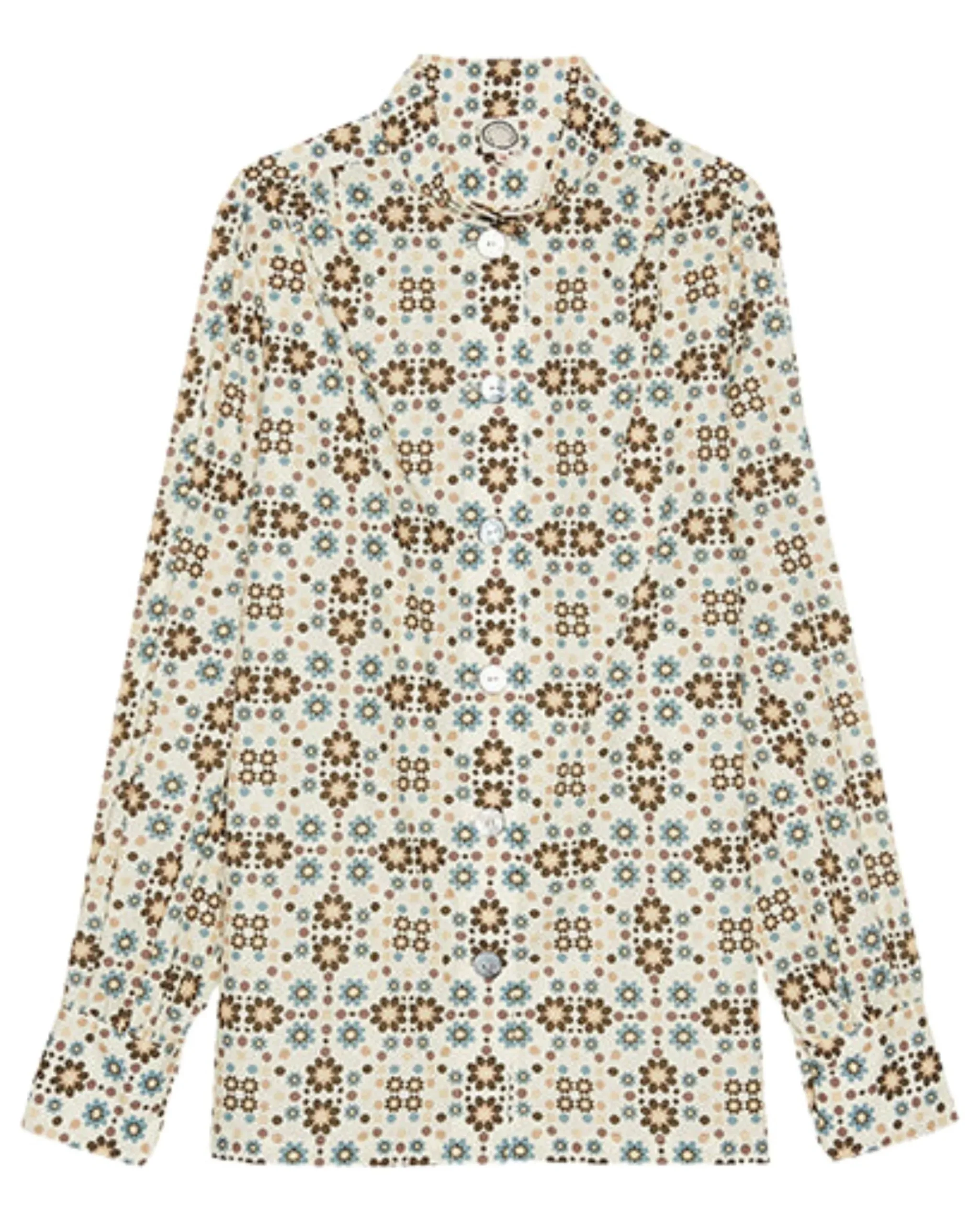 Best Sale Ines de la Fressange Paris Chemise Marie Sophie - 36 Beige