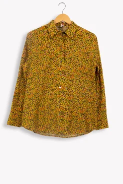 Store Ines de la Fressange Paris Chemise Maureen à fleurs - 34 Jaune