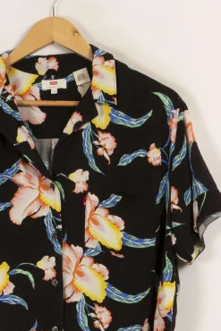 Discount Levi's Chemise e à motifs - Taille M/38 Noir