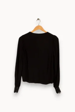 Outlet Sézane Chemise e - Taille S/36 Noir