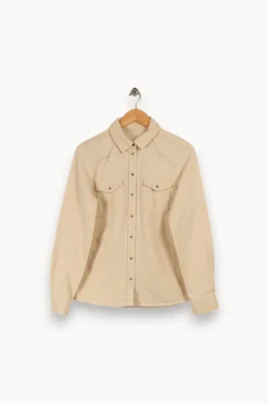 Online Sézane Chemise épaisse - Taille M/38 Beige
