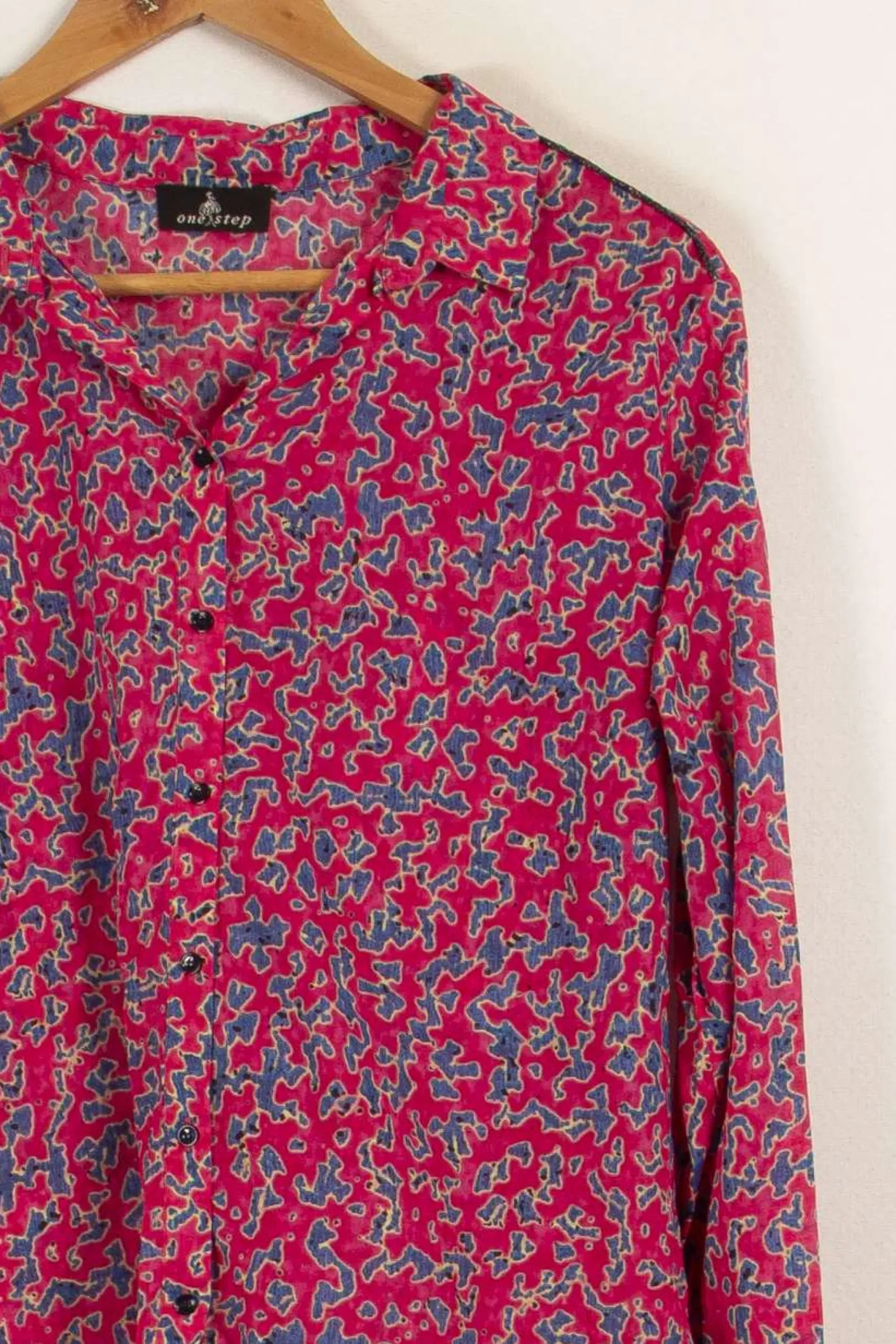 Sale One Step Chemise à motifs - Taille XL/42 Rose