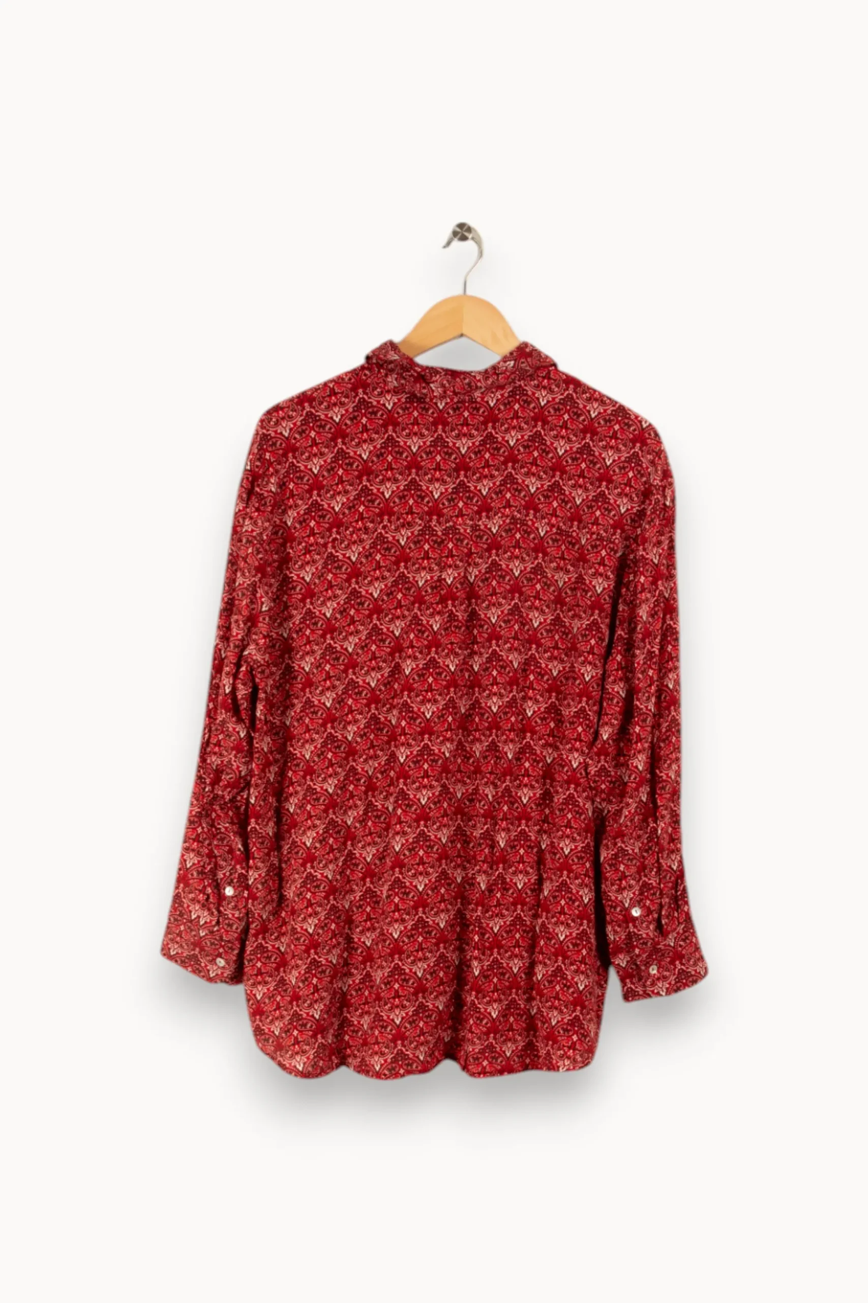 Fashion Bizance Chemise à motifs - Taille S/36 Rouge