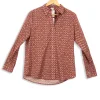 Sale Ines de la Fressange Paris Chemise à motifs blancs - 36 Rouge