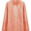 Outlet Ines de la Fressange Paris Chemise Tosca à sequins - 36 Rose