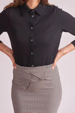 Clearance La Fée Maraboutée Chemise unie - S/36 Noir