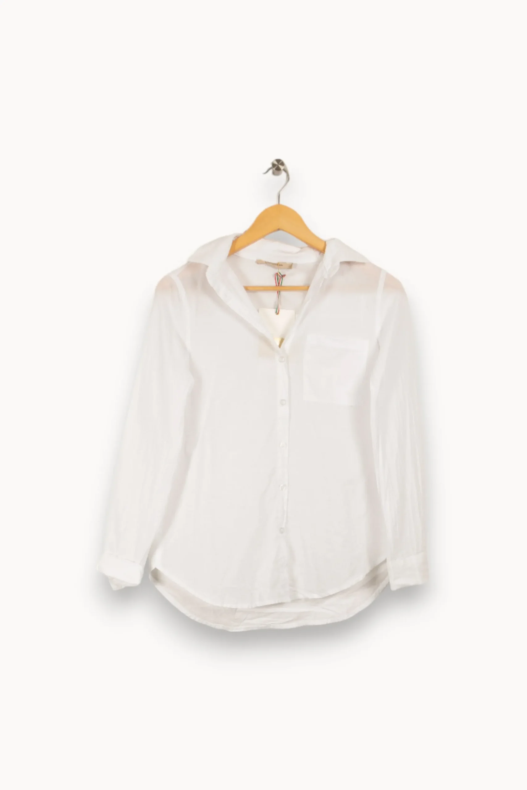 Online La Fée Maraboutée Chemise unie he en voile de coton - XS/34 Blanc