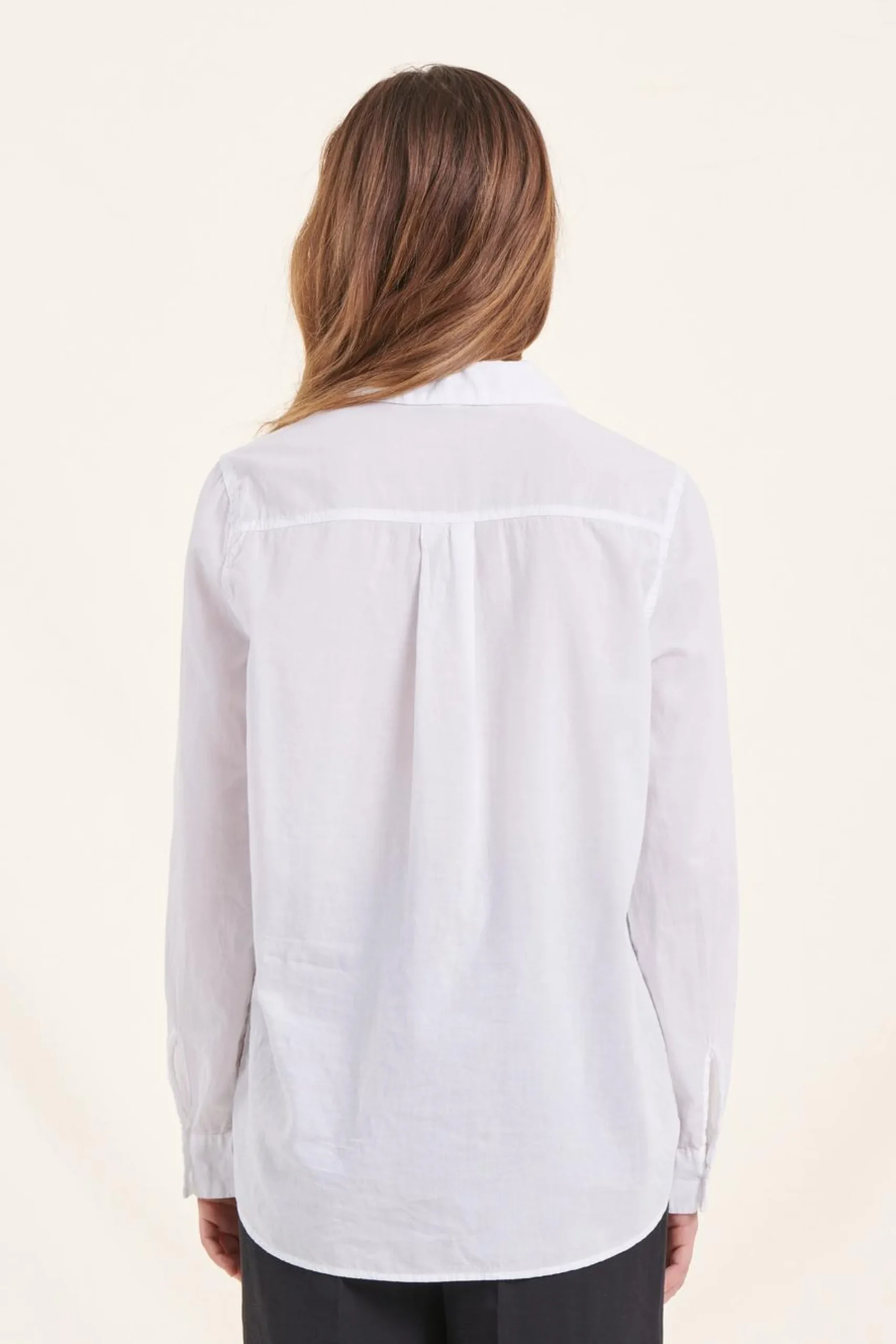 Online La Fée Maraboutée Chemise unie he en voile de coton - XS/34 Blanc
