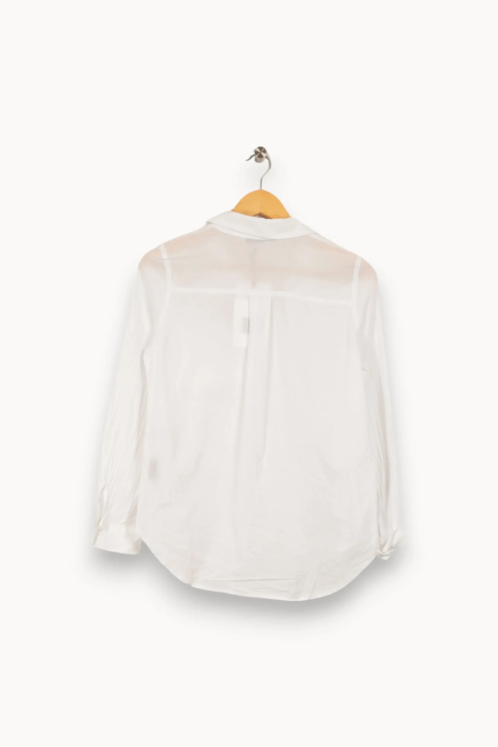 Online La Fée Maraboutée Chemise unie he en voile de coton - XS/34 Blanc