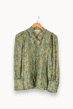 Fashion Sandro Chemise e à motifs - Taille S/36 Vert