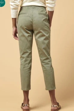 Shop La Fée Maraboutée Chino slim coton biologique - M/38 Vert