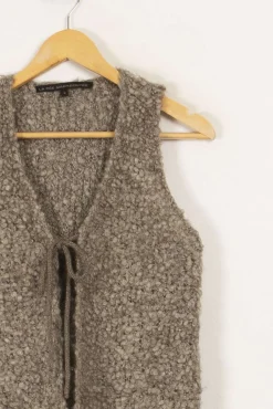 Outlet La Fée Maraboutée Gilet - M/38 Gris
