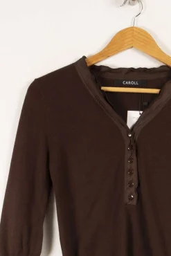 Sale Caroll Gilet - S/36 Marron