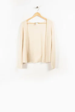 New La Fée Maraboutée Gilet coupe droite en laine mélangée - S/36 Beige