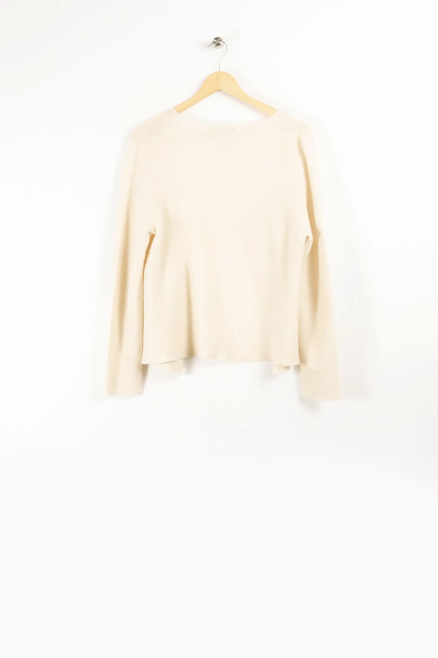 New La Fée Maraboutée Gilet coupe droite en laine mélangée - S/36 Beige