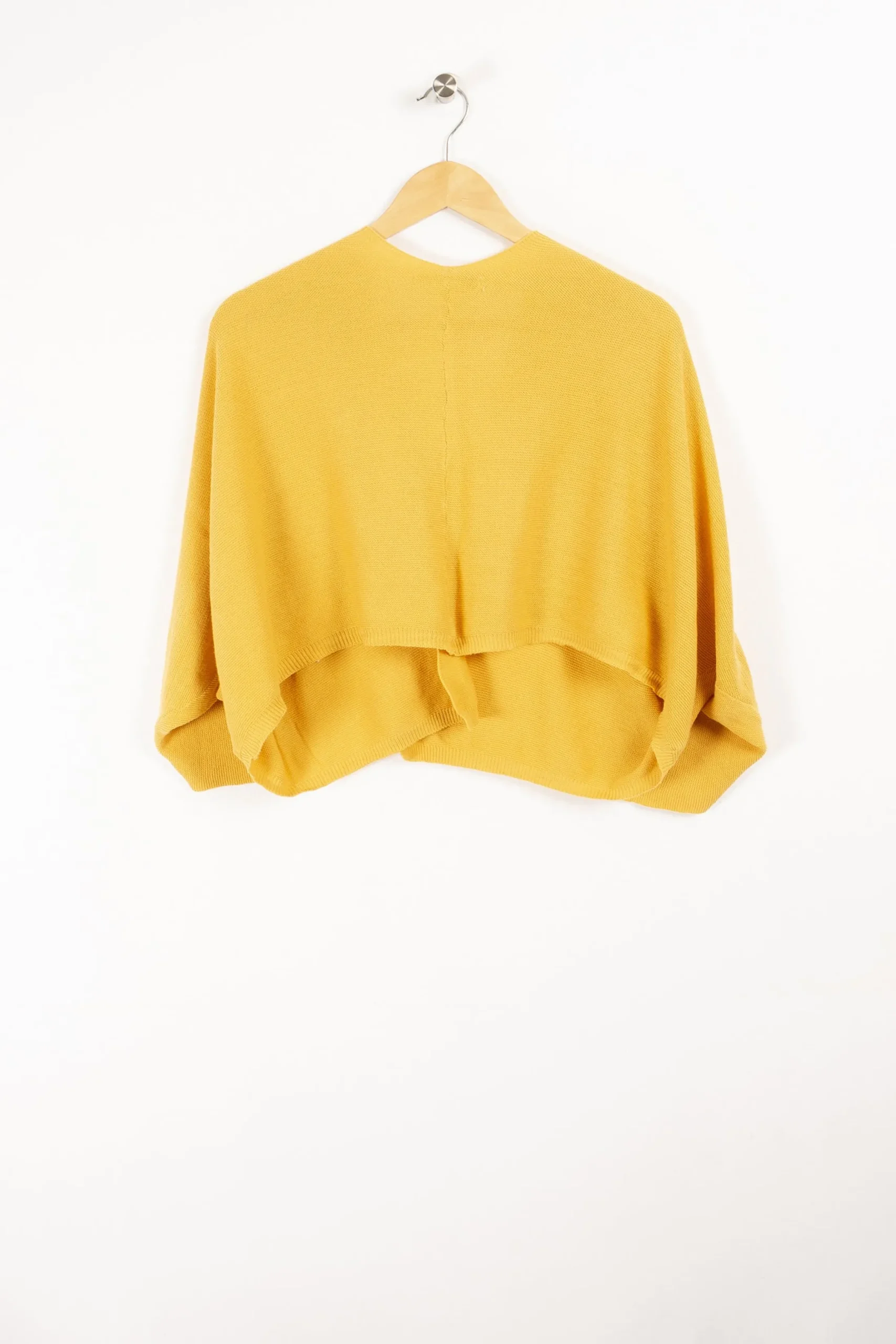 Online La Fée Maraboutée Gilet court en coton point mousse - S/36 Jaune