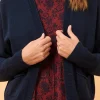 Fashion La Fée Maraboutée Gilet court maille fine en laine mélangée - XS/34 Blanc