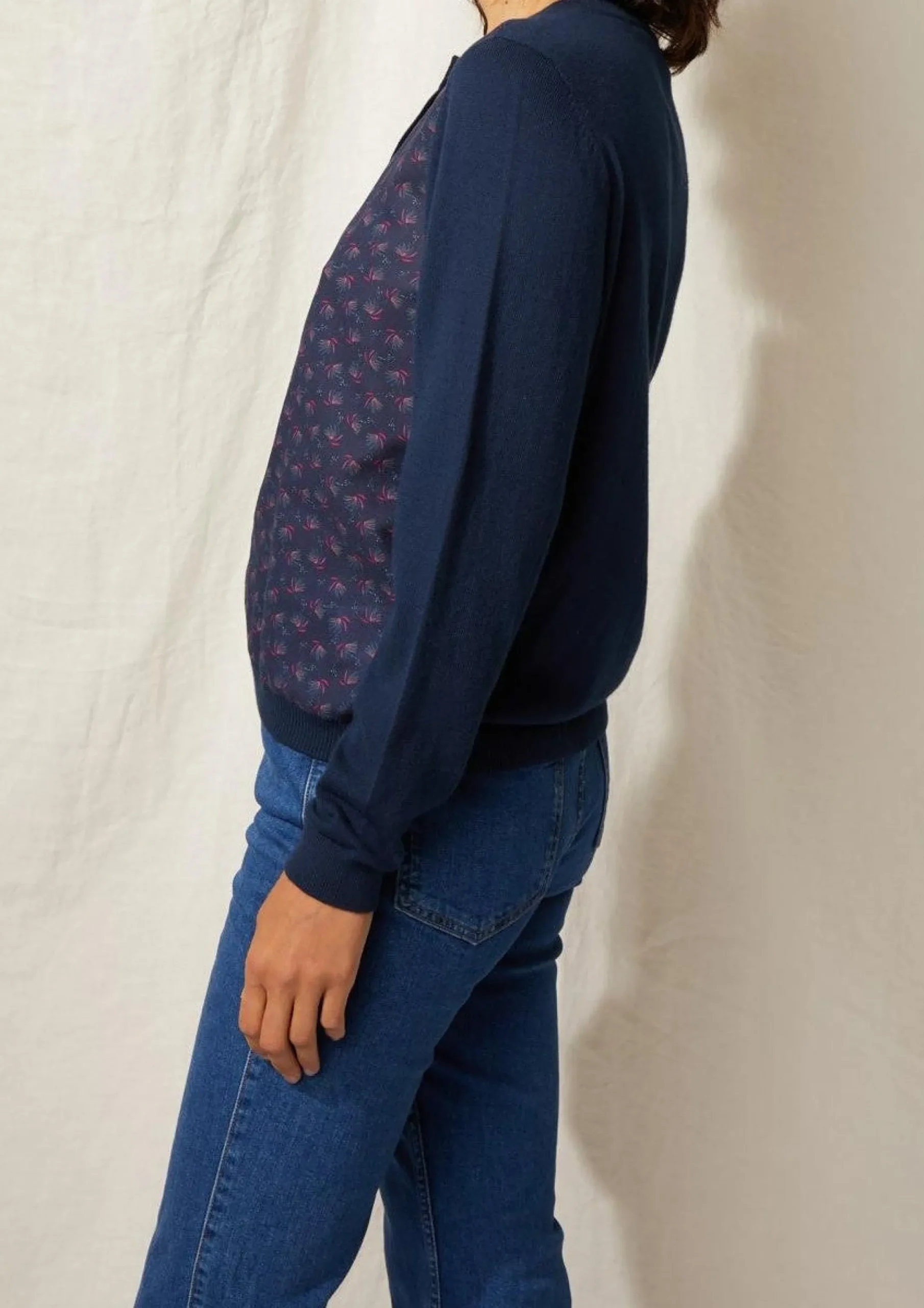 Best Sale Ekyog Gilet Davea - Print Etincelle Navy - S Bleu
