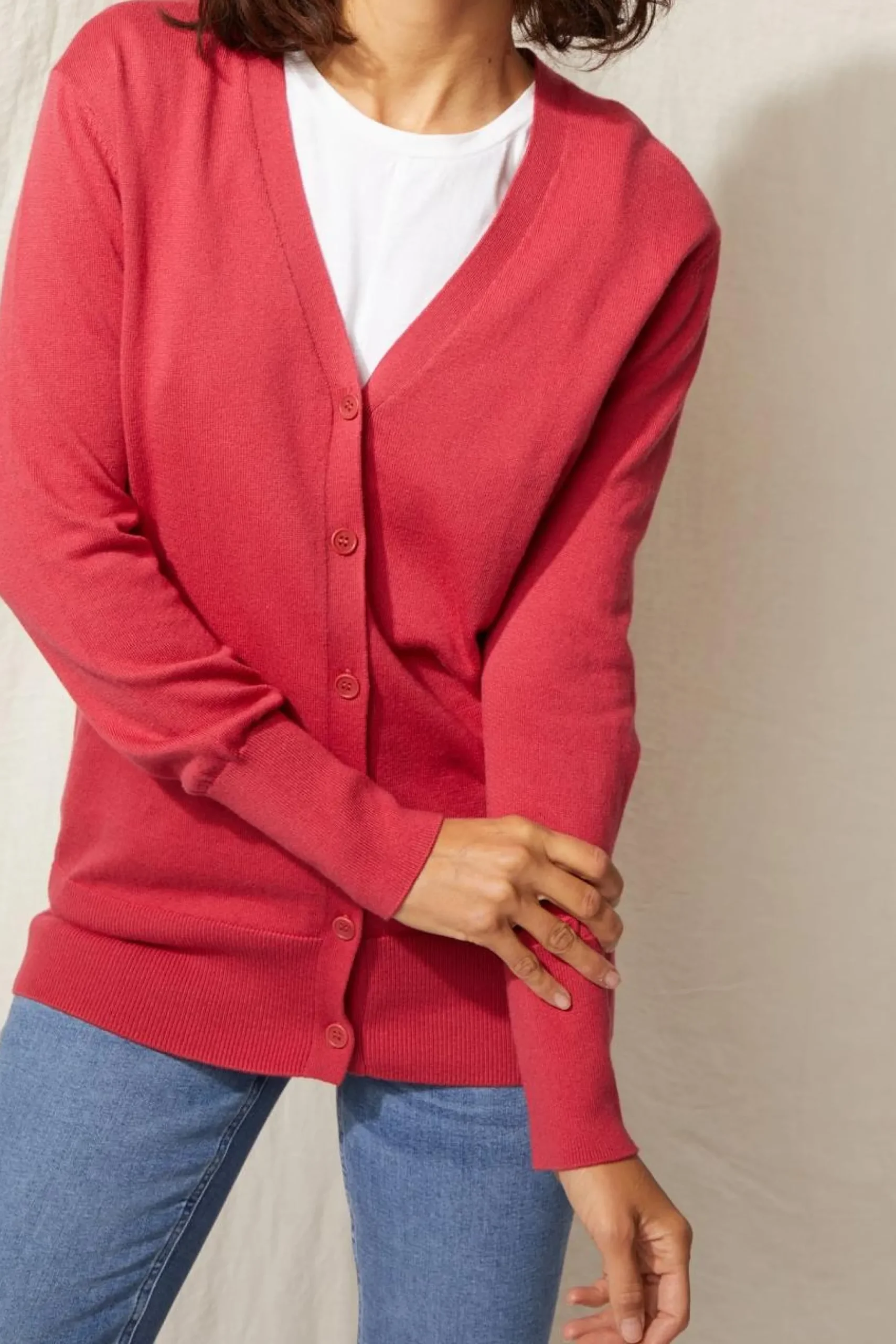 Shop Ekyog Gilet Davu - Framboise - S Rouge