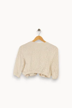 Sale La Fée Maraboutée Gilet en dentelle he - Taille M/38 Blanc