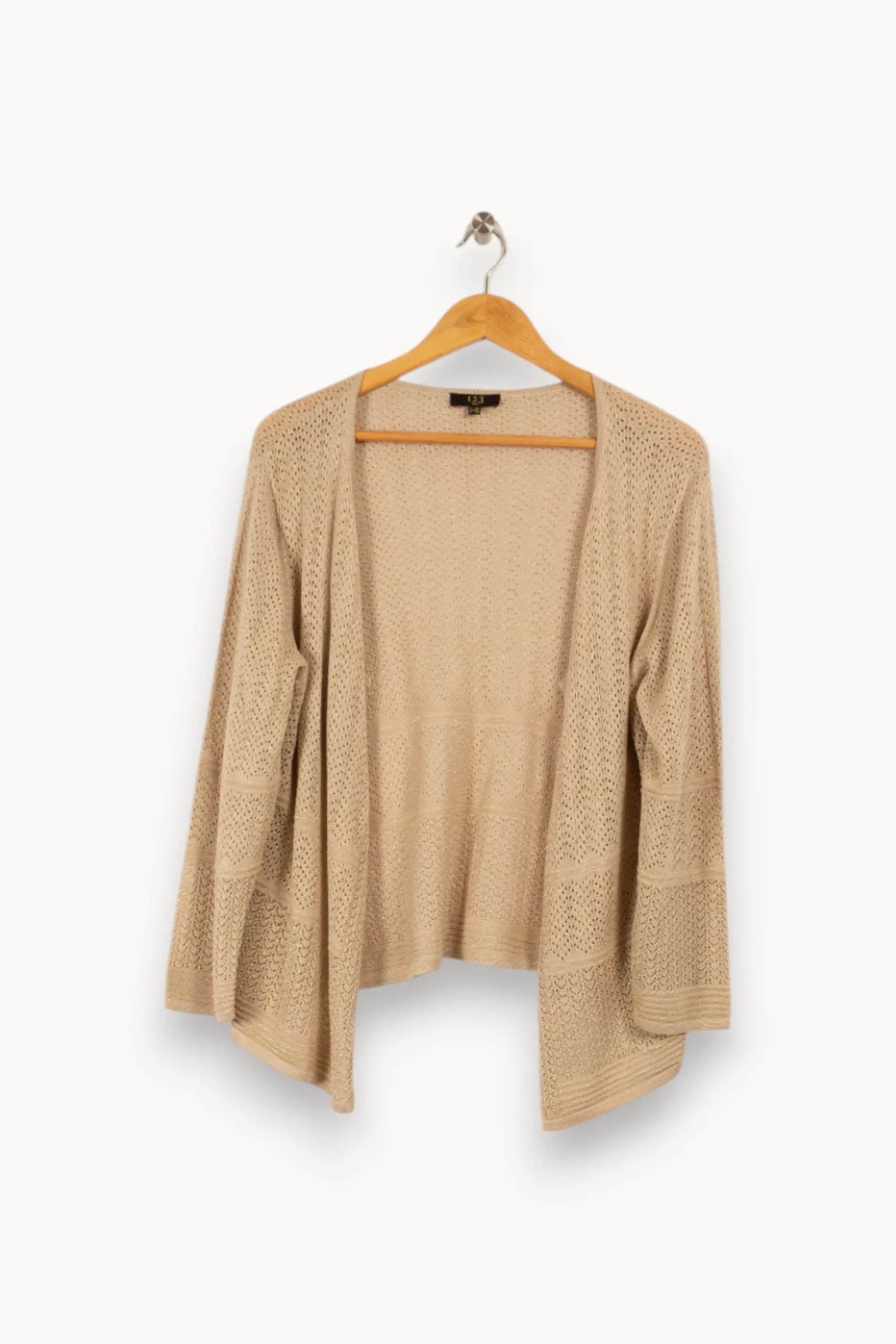 Hot Maison 123 Gilet en maille - Taille XXL/44 Beige