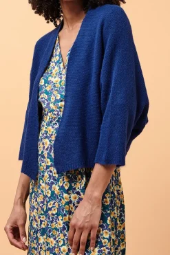 Clearance La Fée Maraboutée Gilet enveloppe court - M/38 Bleu