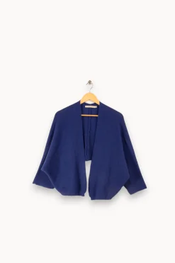 Clearance La Fée Maraboutée Gilet enveloppe court - M/38 Bleu