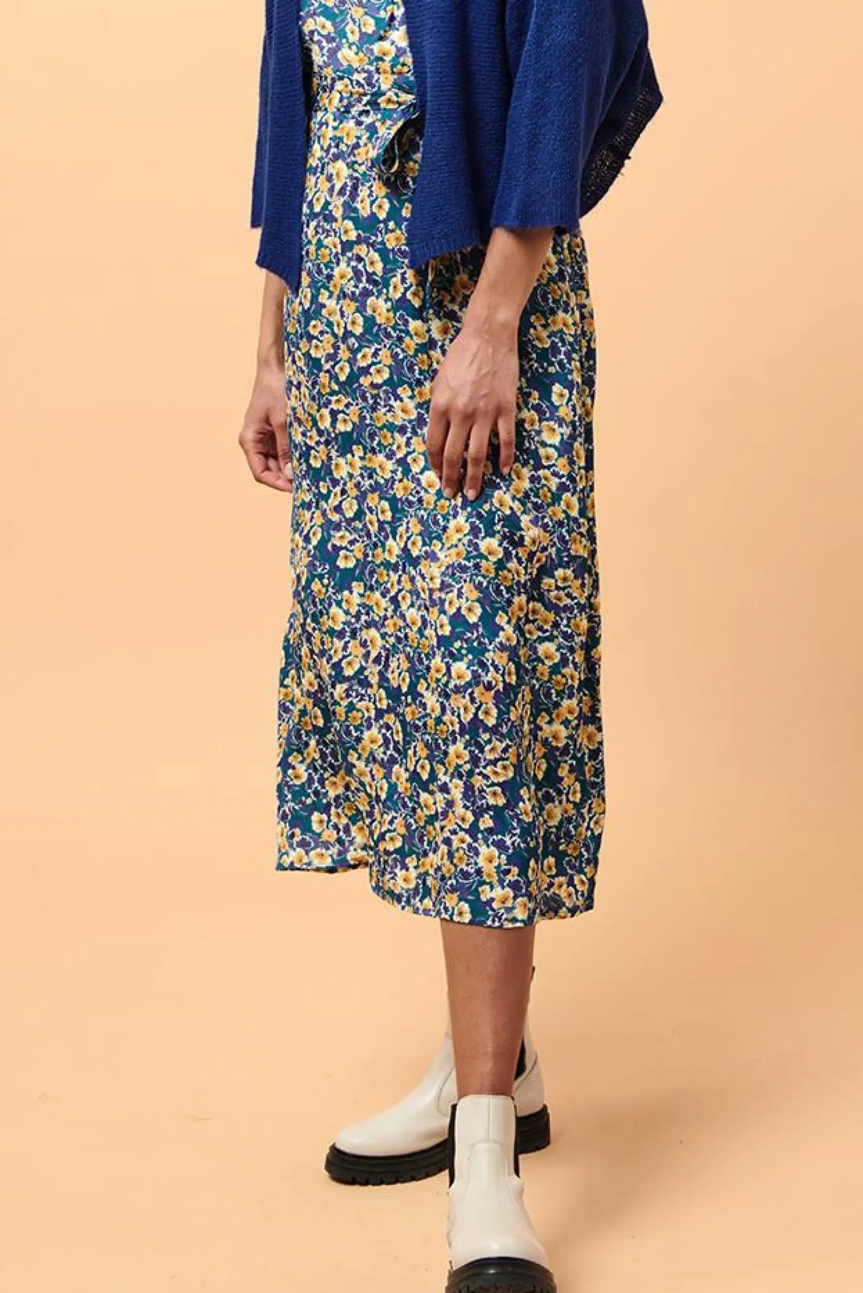 Clearance La Fée Maraboutée Gilet enveloppe court - M/38 Bleu