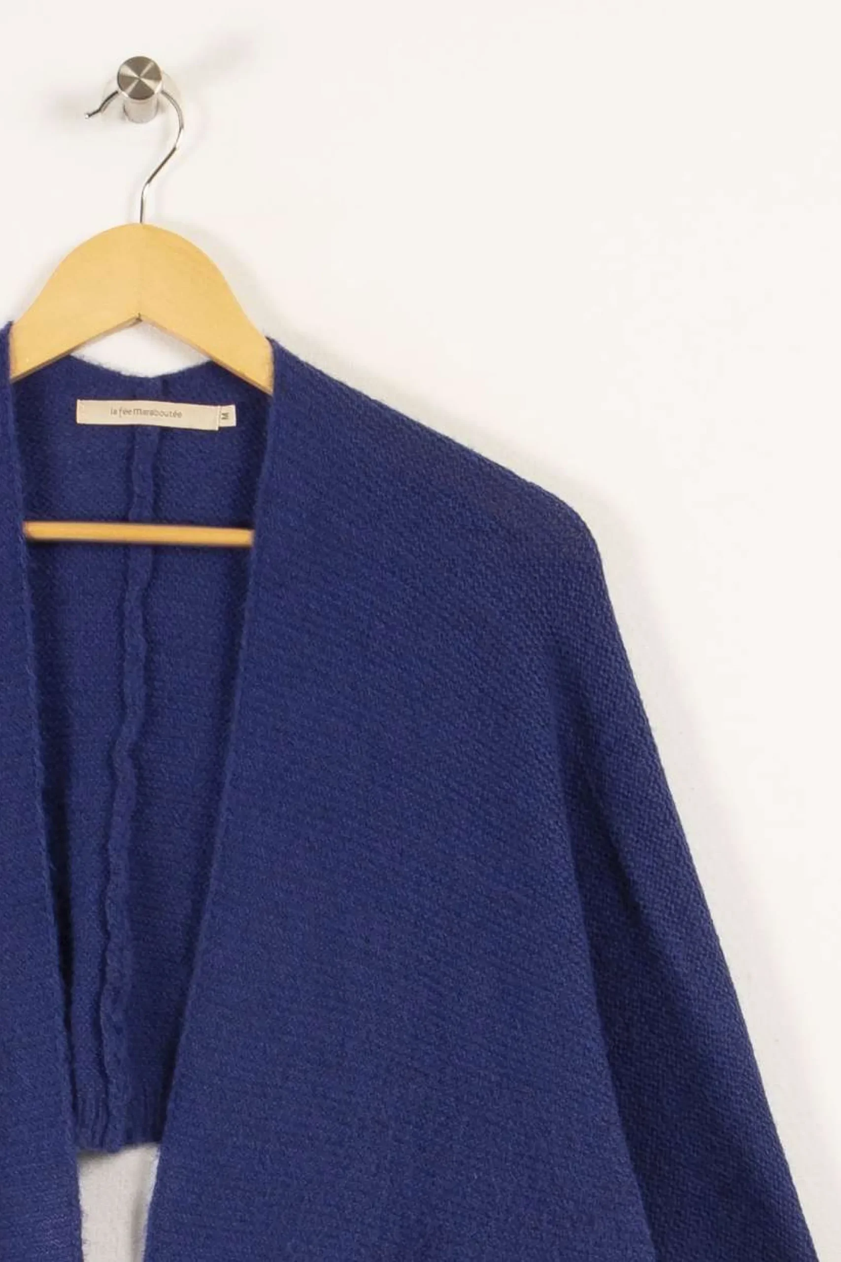 Clearance La Fée Maraboutée Gilet enveloppe court - M/38 Bleu