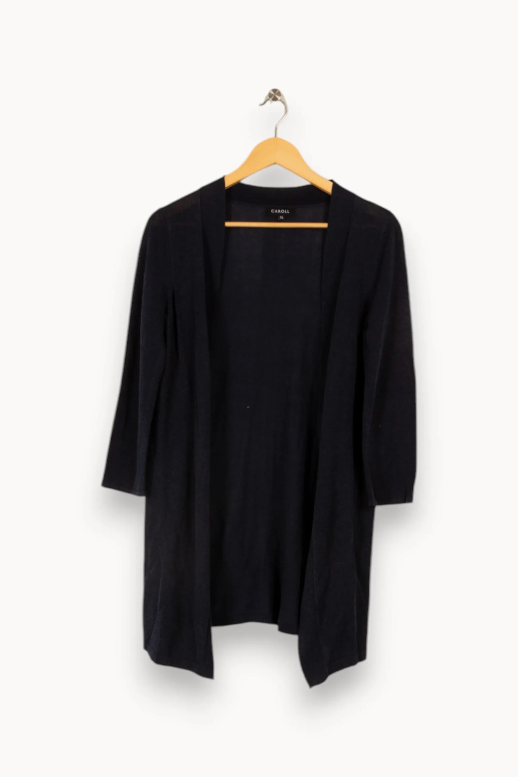 Hot Caroll Gilet long foncé - Taille S/36 Bleu