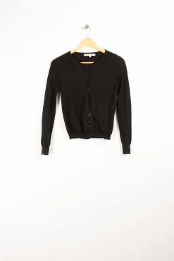 New La Fée Maraboutée Gilet manches boutonnées - XS/34 Noir
