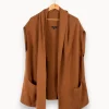 Shop Caroll Gilet - Taille M/38 Marron