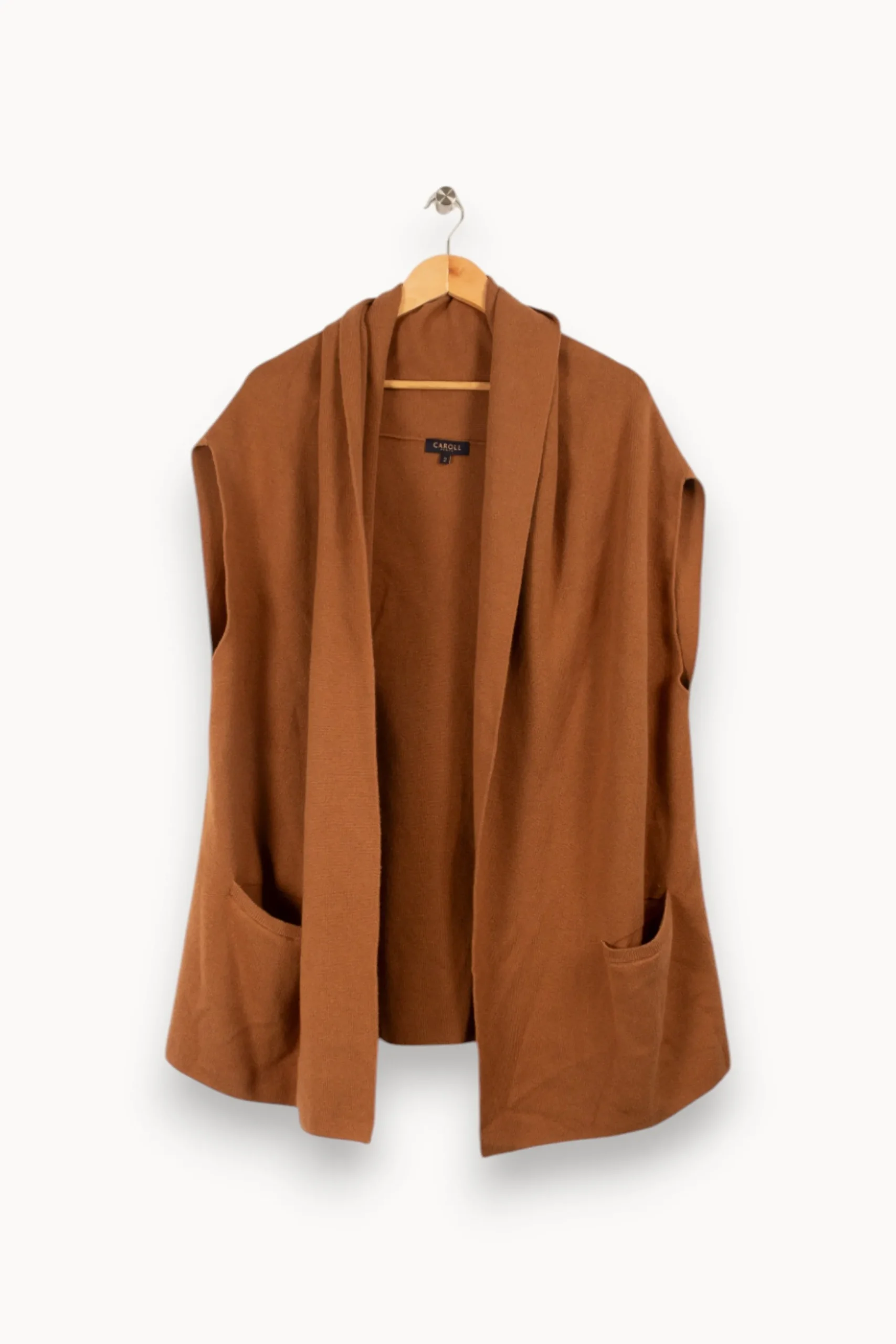 Shop Caroll Gilet - Taille M/38 Marron