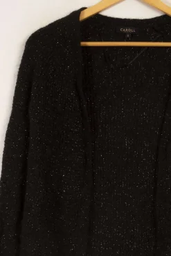 Sale Caroll Gilet pailleté - Taille S/36 Noir
