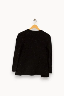 Sale Caroll Gilet pailleté - Taille S/36 Noir