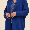 Fashion La Fée Maraboutée Gilet over-size en maille irisée - S/36 Vert