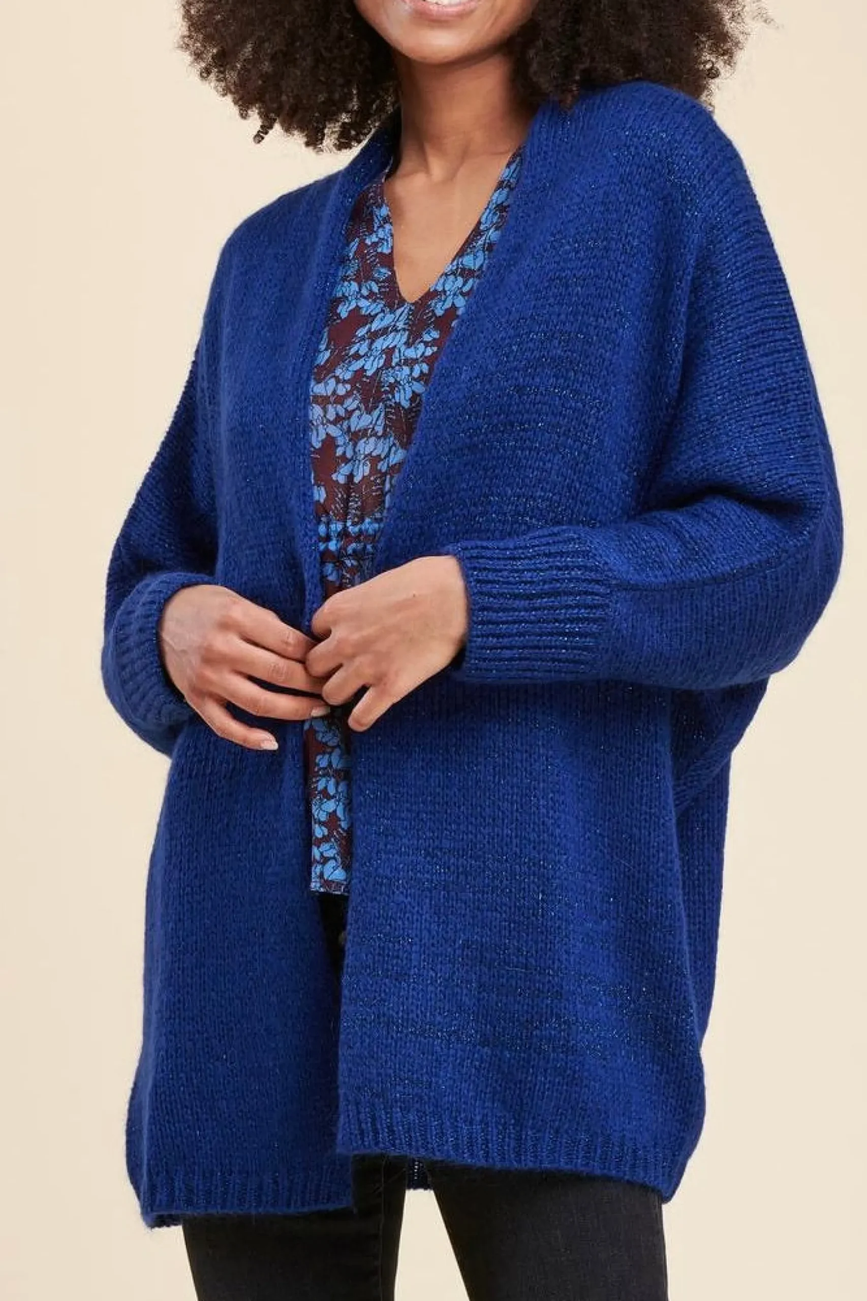 Fashion La Fée Maraboutée Gilet over-size en maille irisée - S/36 Vert