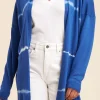 Discount La Fée Maraboutée Gilet tie & dye - T1 Bleu