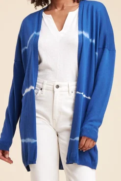 Discount La Fée Maraboutée Gilet tie & dye - T1 Bleu