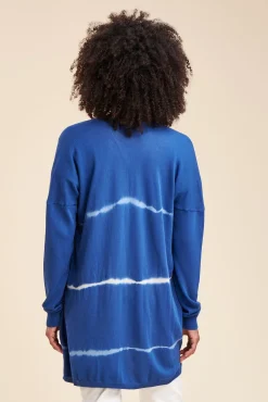 Discount La Fée Maraboutée Gilet tie & dye - T1 Bleu