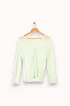 Discount Majestic Filatures Gilet - Taille S/36 Vert