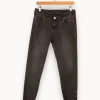 Online IKKS Jean - Taille L/40 Gris
