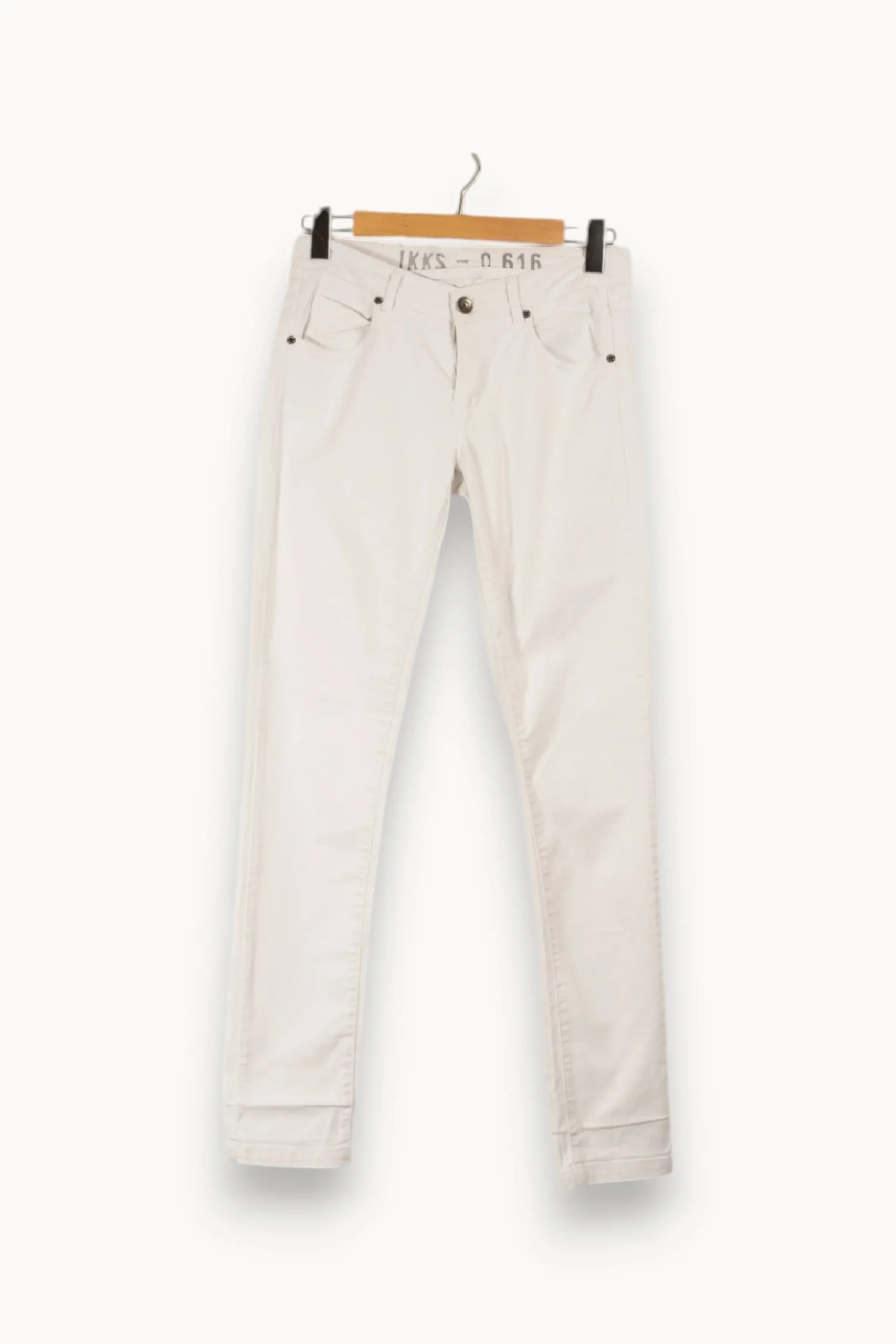 Discount IKKS Jean - Taille L/40 Blanc