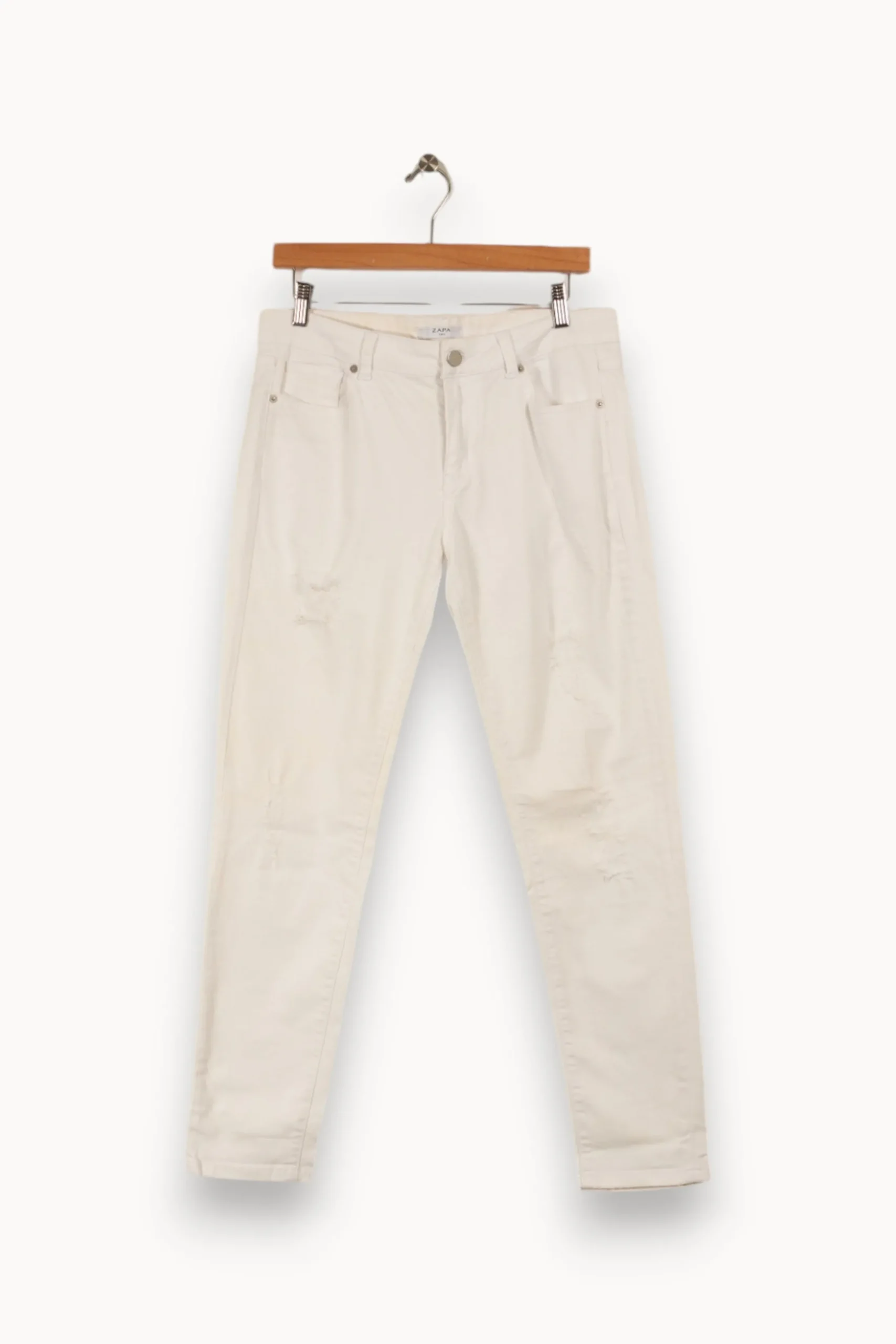 Shop ZAPA Jean - Taille L/40 Blanc