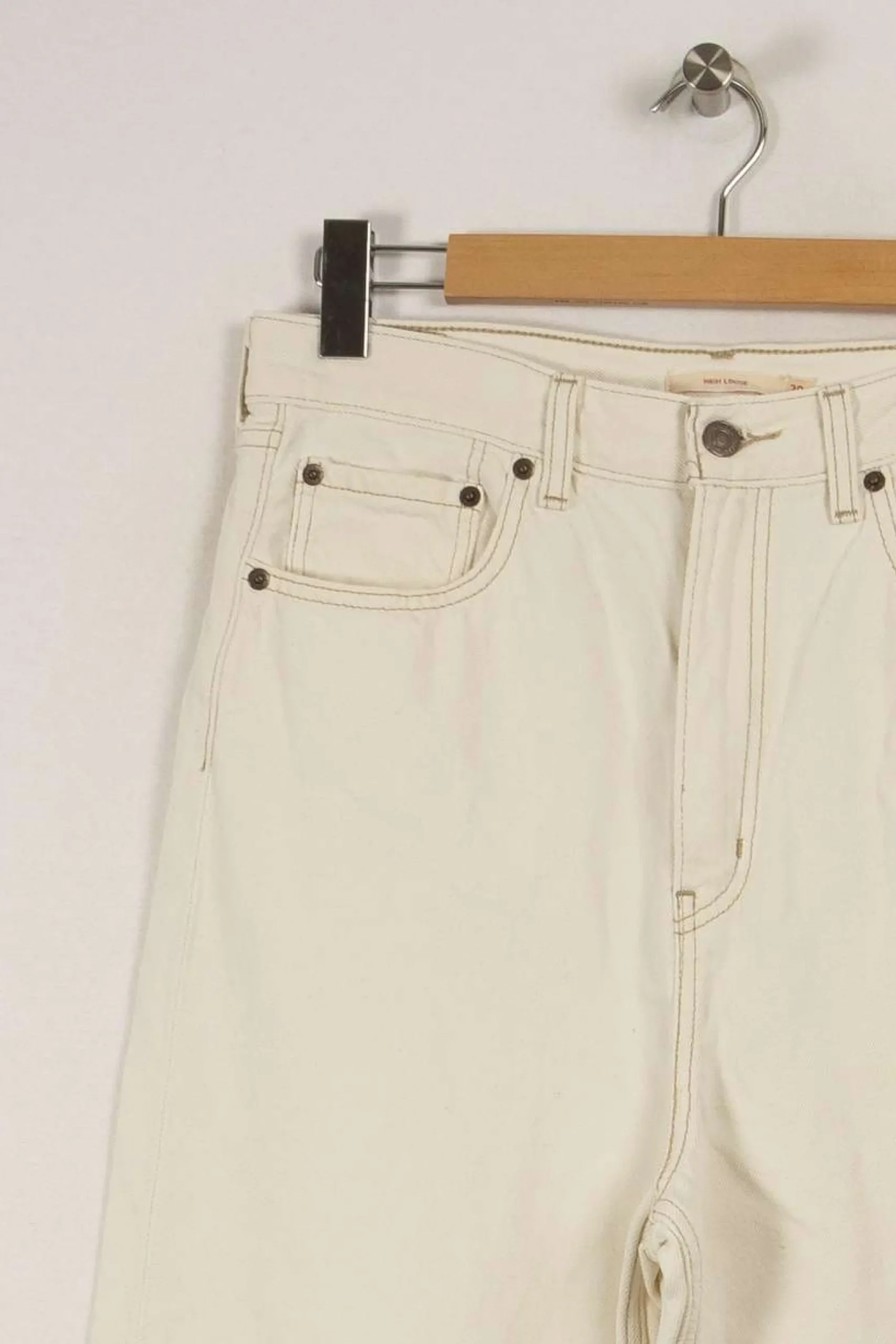 Hot Levi's Jean - Taille L/40 Blanc
