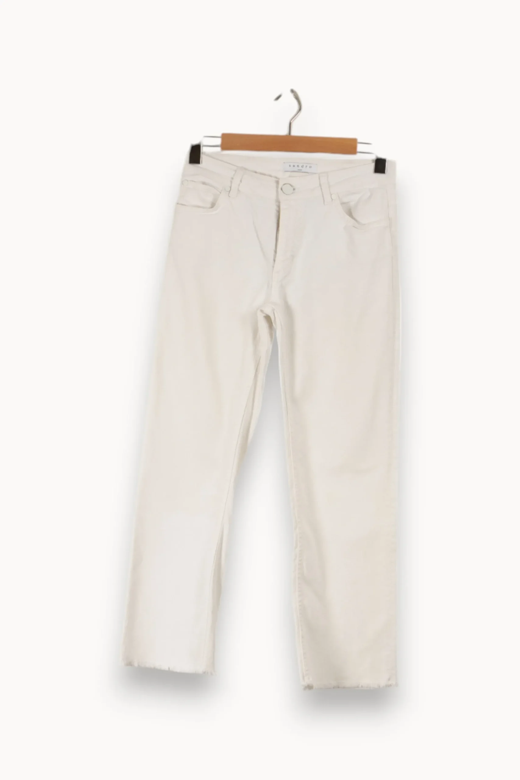 Store Sandro Jean - Taille M/38 Blanc