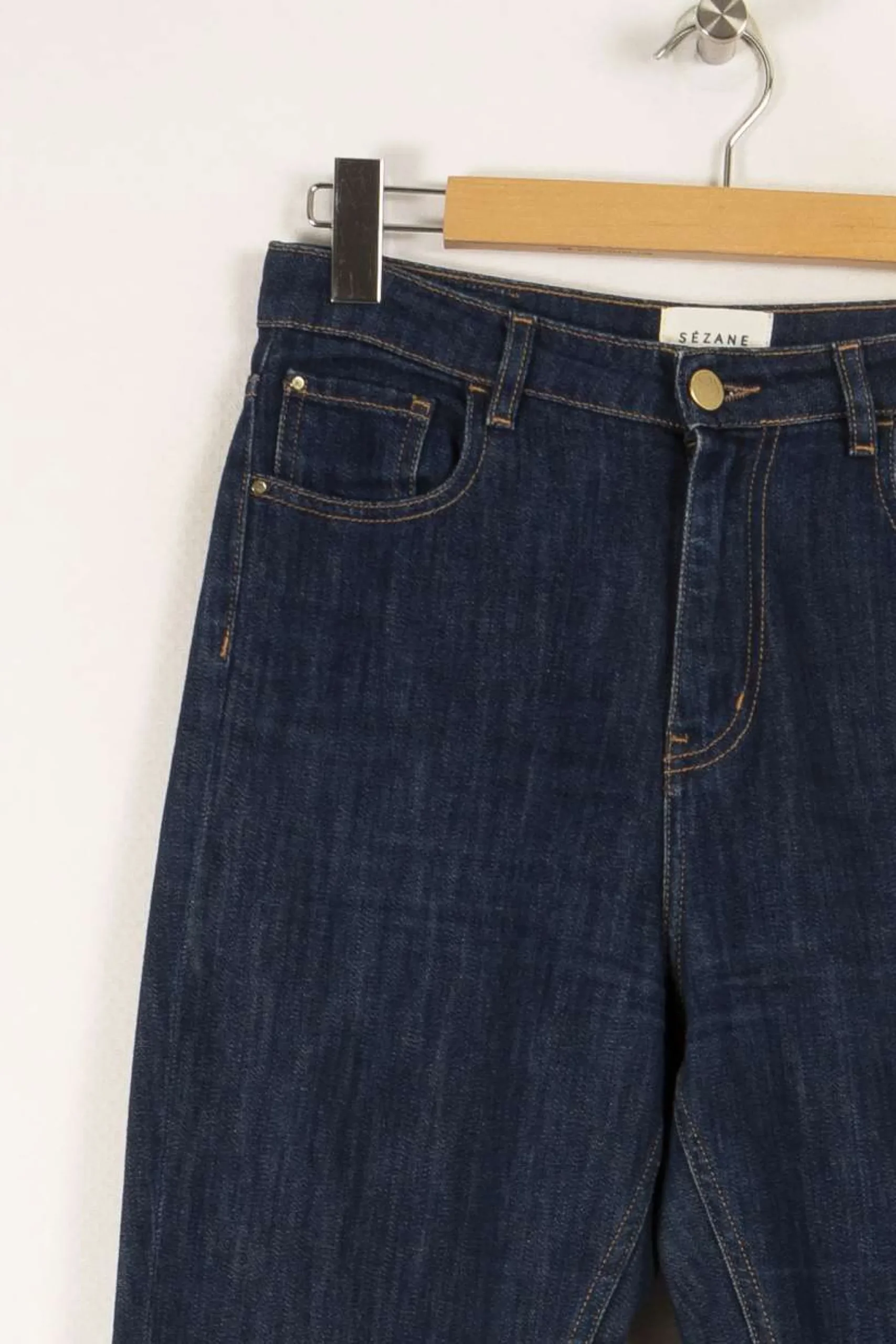 Outlet Sézane Jean - Taille M/38 Bleu