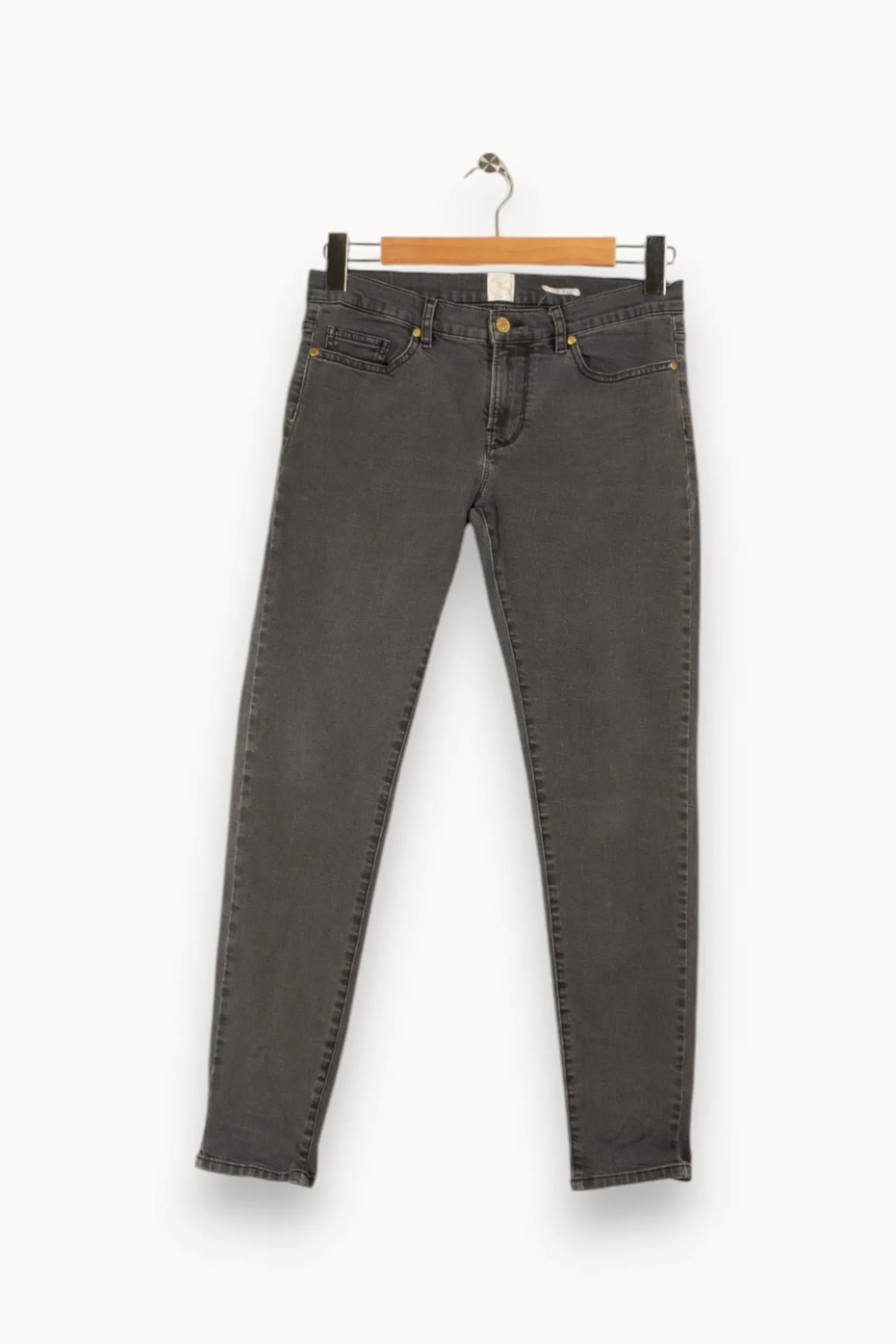 Fashion Des petits hauts Jean - Taille S/36 Gris